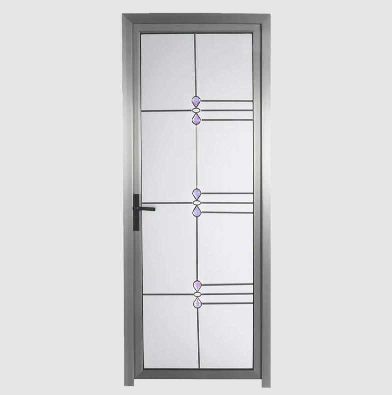 03+ Frosted Tempered 03 Kitchen And Bathroom Steel Door