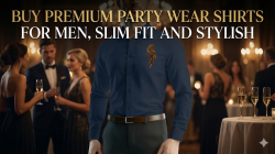 Buy Premium Party Wear Shirts for Men, Slim Fit and Stylish