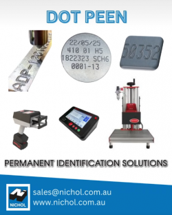 Dot Peen Marking Machine for Metal Parts by Nichol Industries