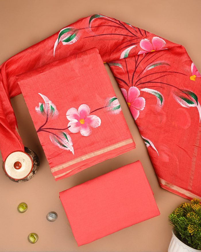 Shop Classic Chanderi Silk Suit Set for Women Online at Ethnic Adda