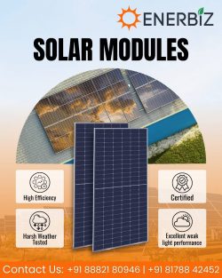 High-Efficiency Solar Modules by Enerbiz Power – Certified & Weather-Tested Solar Panels