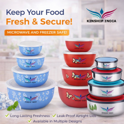 Microwave Safe Food Containers | Leak-Proof Storage Bowls – Kinship India