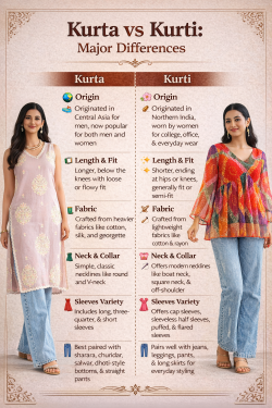 Kurta and Kurti Difference – Which One Feels Right for You?