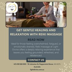 Get Gentle Healing and Relaxation With Reiki Massage