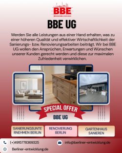 Renovierung Berlin Zuverlässiger Service von BBE UG