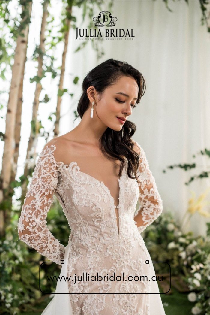 Buy Timeless Long Sleeve A-Line Bridal Gown – Jullia Bridal