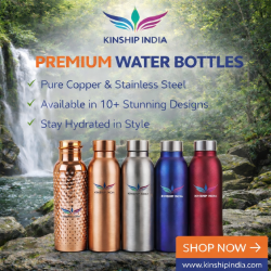 Premium Copper & Stainless Steel Water Bottles | Kinship India