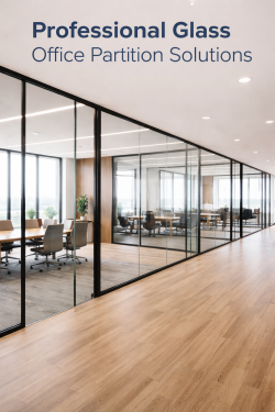 Modern Glass Office Partitions in Sydney