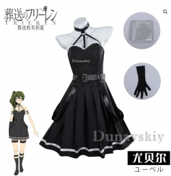 2025 Frieren Beyond Journey’s End Ubel Cosplay Costume Wig Anime Dress Unbel Uniform Gloves Stoc ...
