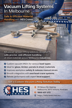 Vacuum Lifting Systems in Melbourne | HES Cranes