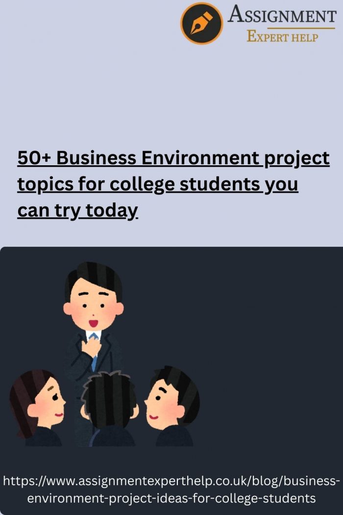 Business Environment Assignment Help: Expert Support for Understanding Modern Business Dynamics