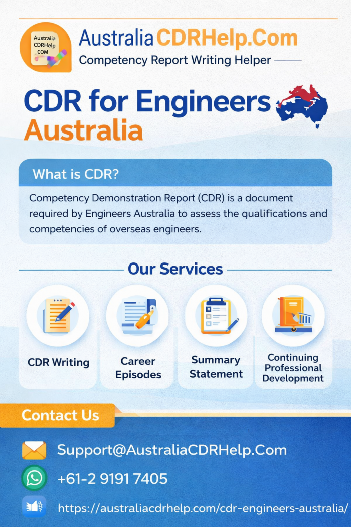 CDR for Engineers Australia for Successful Skills Assessment