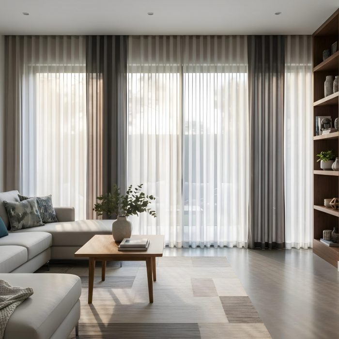Veri Shades That Combine Soft Curtains with Blind Control