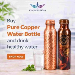 Buy Pure Copper Water Bottle Online for Healthy Drinking | Kinship India