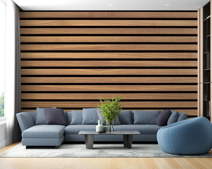 Horizontal Striped Wood Surfaces Wallpaper