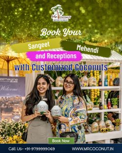 Elevate Your Haldi Ceremony with Carved Coconuts