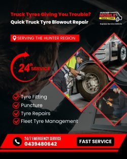 On-site 24/7 Mobile Truck Tyre Services Near You
