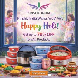 Happy Holi Sale – Up to 70% Off Stainless Steel Kitchenware | Kinship India