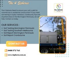 Residential Soil Testing Mornington Peninsula | The 4 Spheres