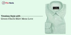 Timeless Style with Green Check Shirt Mens Love