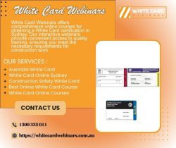 White Card Training Online NSW | White Card Webinars