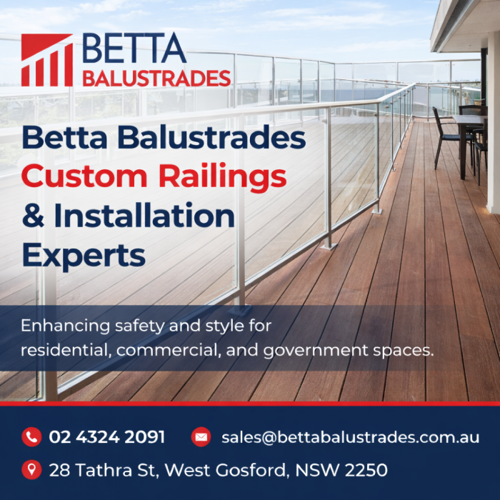 Betta Balustrades Custom Railings & Installation Experts