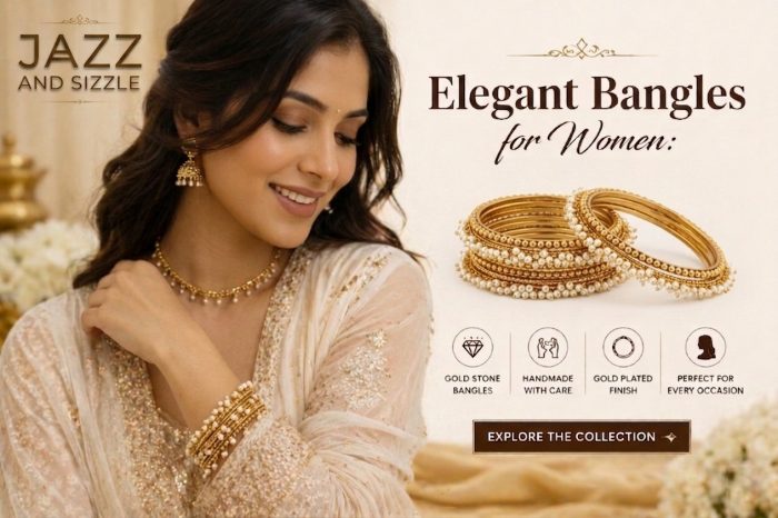 Jazz and Sizzle Bangles for Women | Gold Stone & Handmade Styles