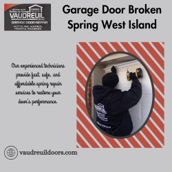 Garage Door Broken Spring West Island