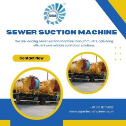 Reliable Sewer Suction Machines in Ambala at Best Price
