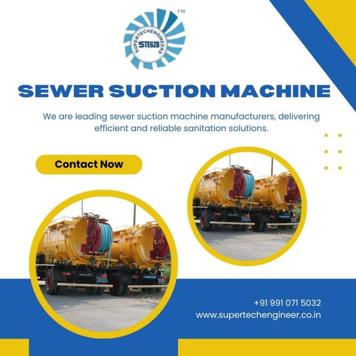 Reliable Sewer Suction Machines in Ambala at Best Price