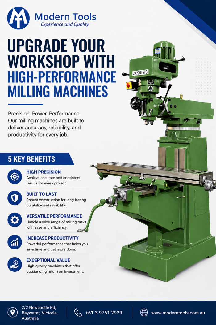 Upgrade Your Workshop with High-Performance Milling Machines