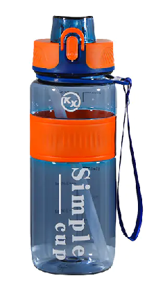 Flip Top Water Bottle for Gym, School, and Travel