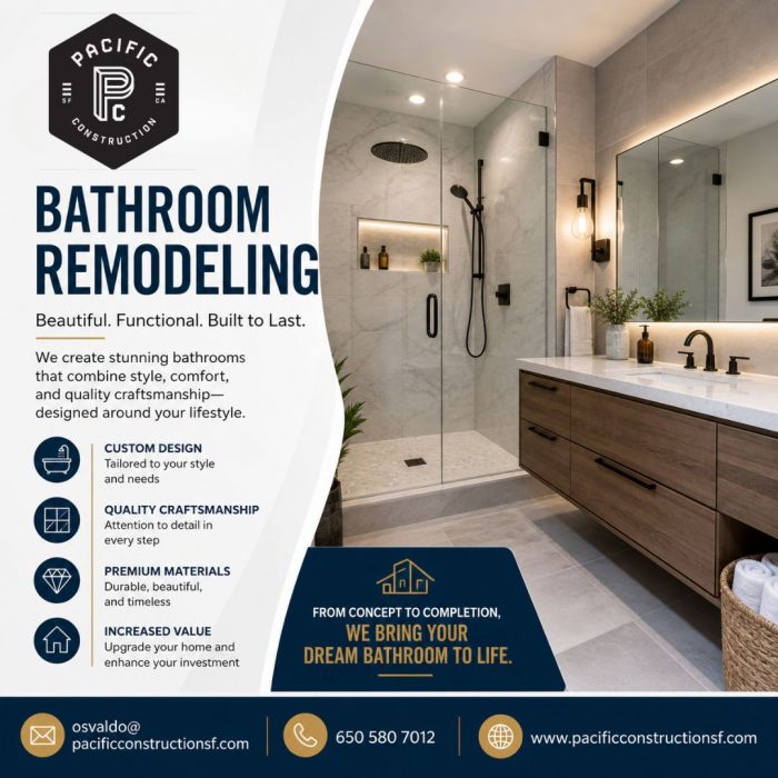Bathroom Remodeling Burlingame – Upgrade Your Space with Comfort & Style