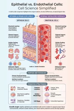 Epithelial vs Endothelial Cells: Cell Science Simplified