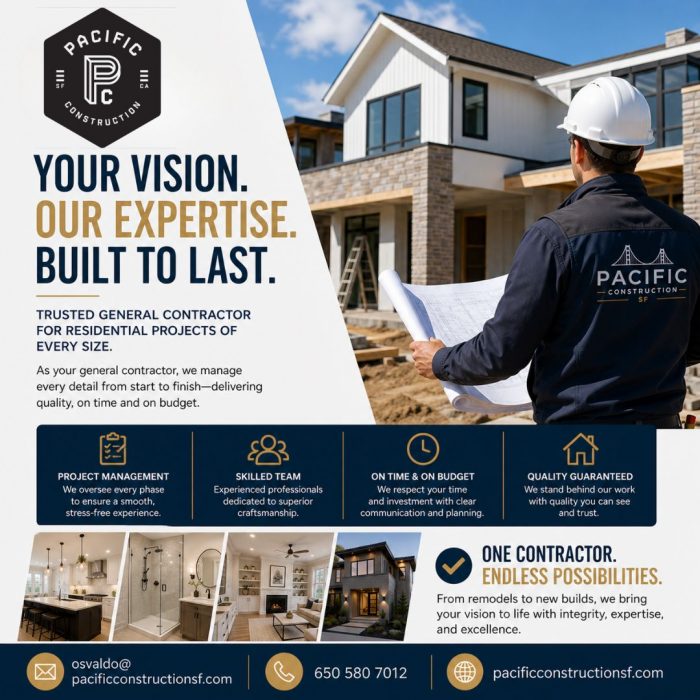 General Contractor Burlingame – Expert Construction & Remodeling Services