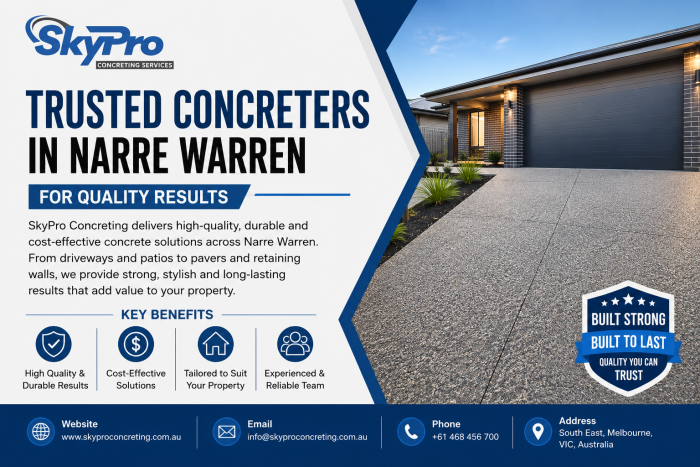 Trusted Concreters in Narre Warren for Quality Concrete Solutions