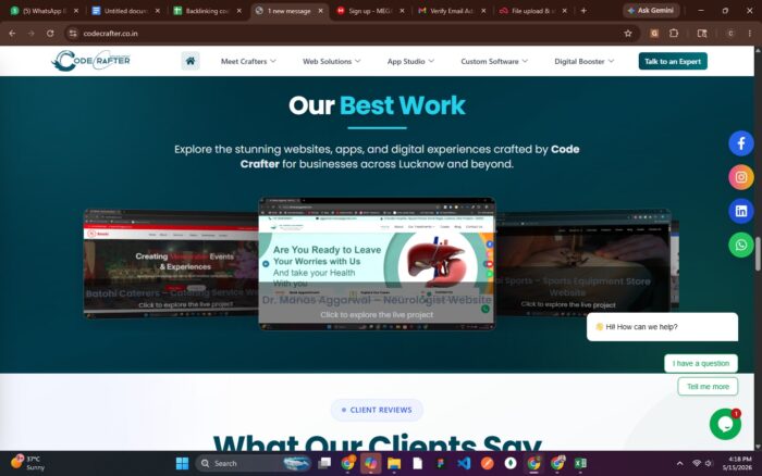 Best Website Design Company in Lucknow – Code Crafter Web Solutions