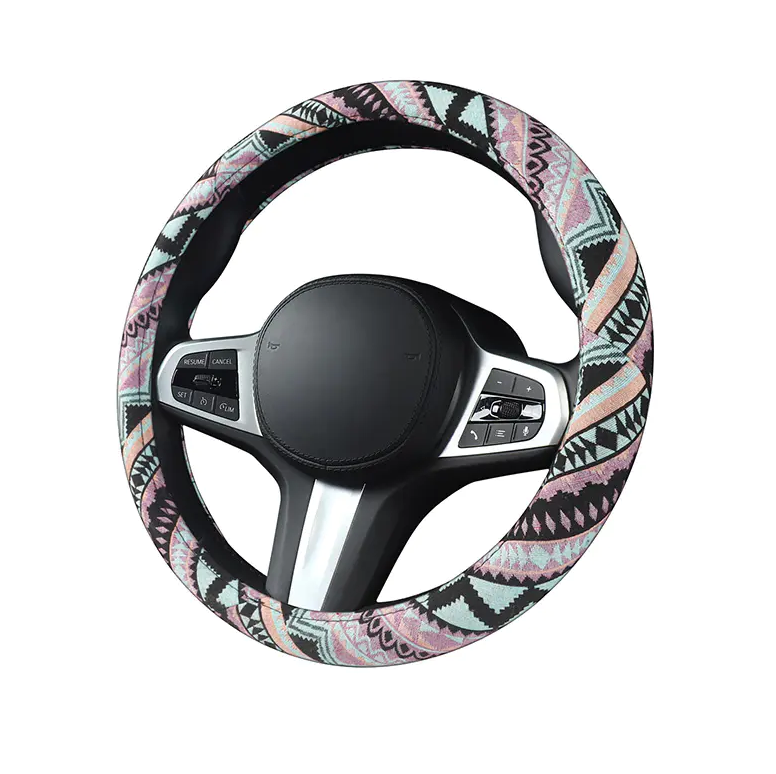 Interior Steering Wheel Accessory with Pattern Design