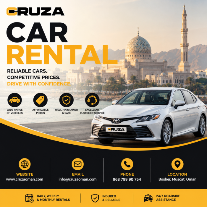 Car Rental in Muscat – Affordable, Reliable & Comfortable Vehicles