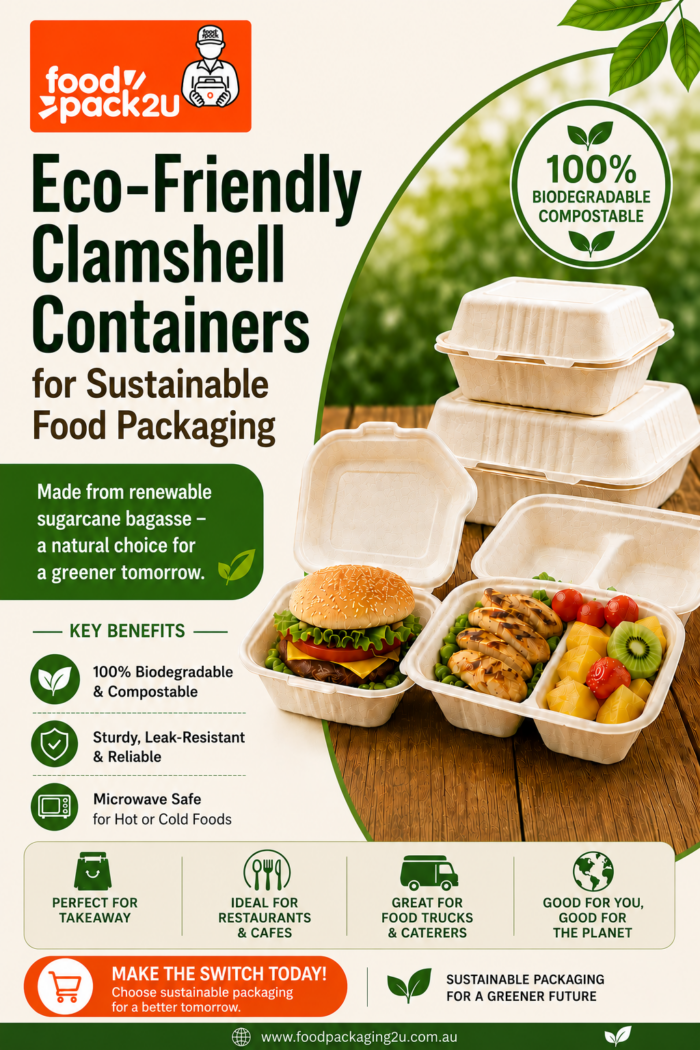 Eco-Friendly Clamshell Containers for Sustainable Food Packaging