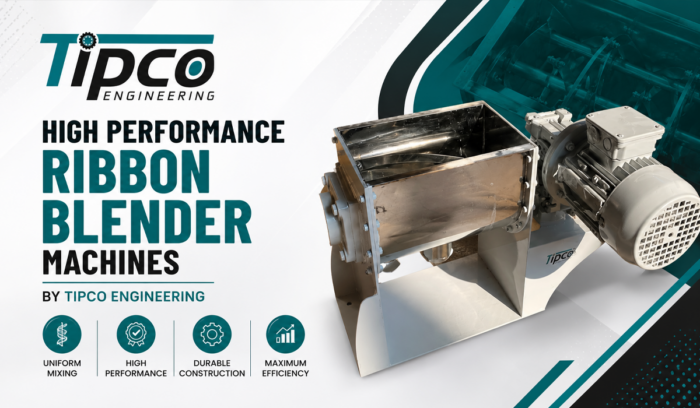 High Performance Ribbon Blender Machines | Tipco Engineering
