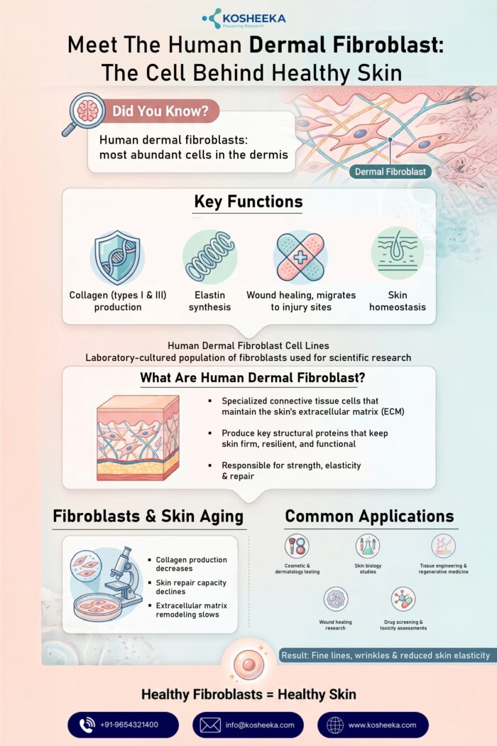 Meet the Human Dermal Fibroblast: The Cell Behind Healthy Skin