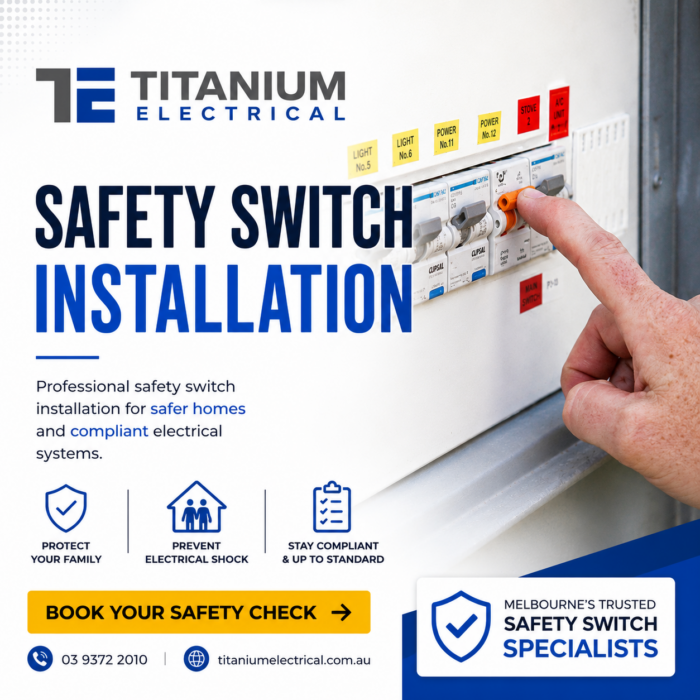 Licensed Electricians for Safety Switch Installation in Melbourne