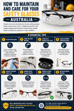 How to Maintain and Care for Your Safety Glasses Australia