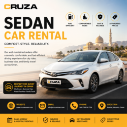 Sedan Car Rental Muscat – Affordable & Comfortable Ride Options