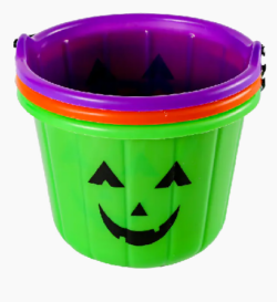 Halloween Printed Pumpkin Bucket
