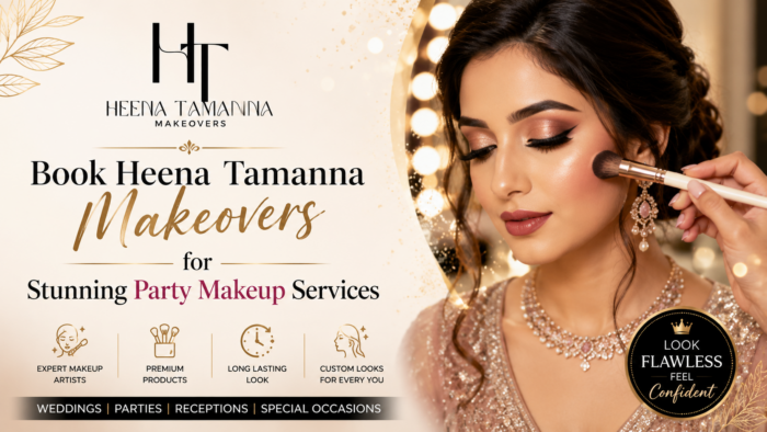 Book Heena Tamanna Makeovers for Stunning Party Makeup Services