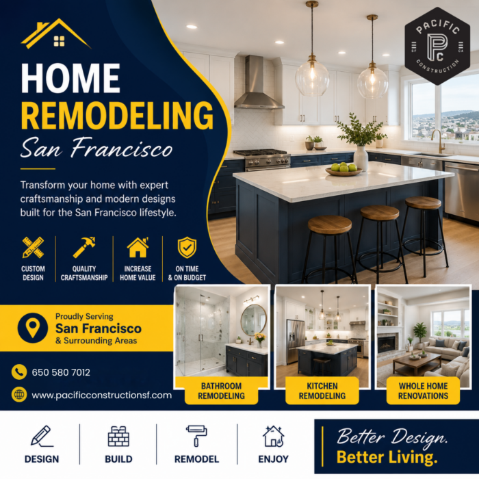 Home Remodeling San Francisco – Transform Your Home with Expert Renovation Services