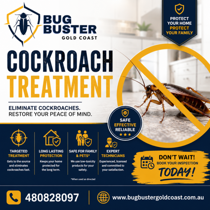Cockroach Treatment Gold Coast – Fast, Safe & Reliable Pest Control