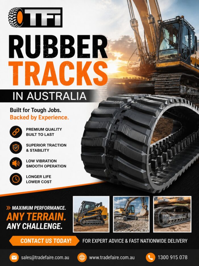 Premium Rubber Tracks in Australia | Heavy-Duty Tracks | Tradefaire International